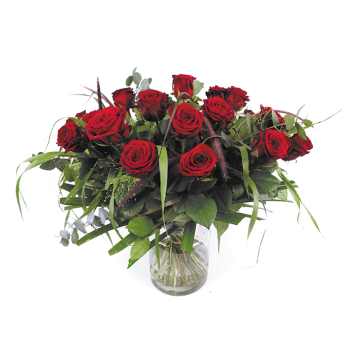 Duoplant boeket rode rozen